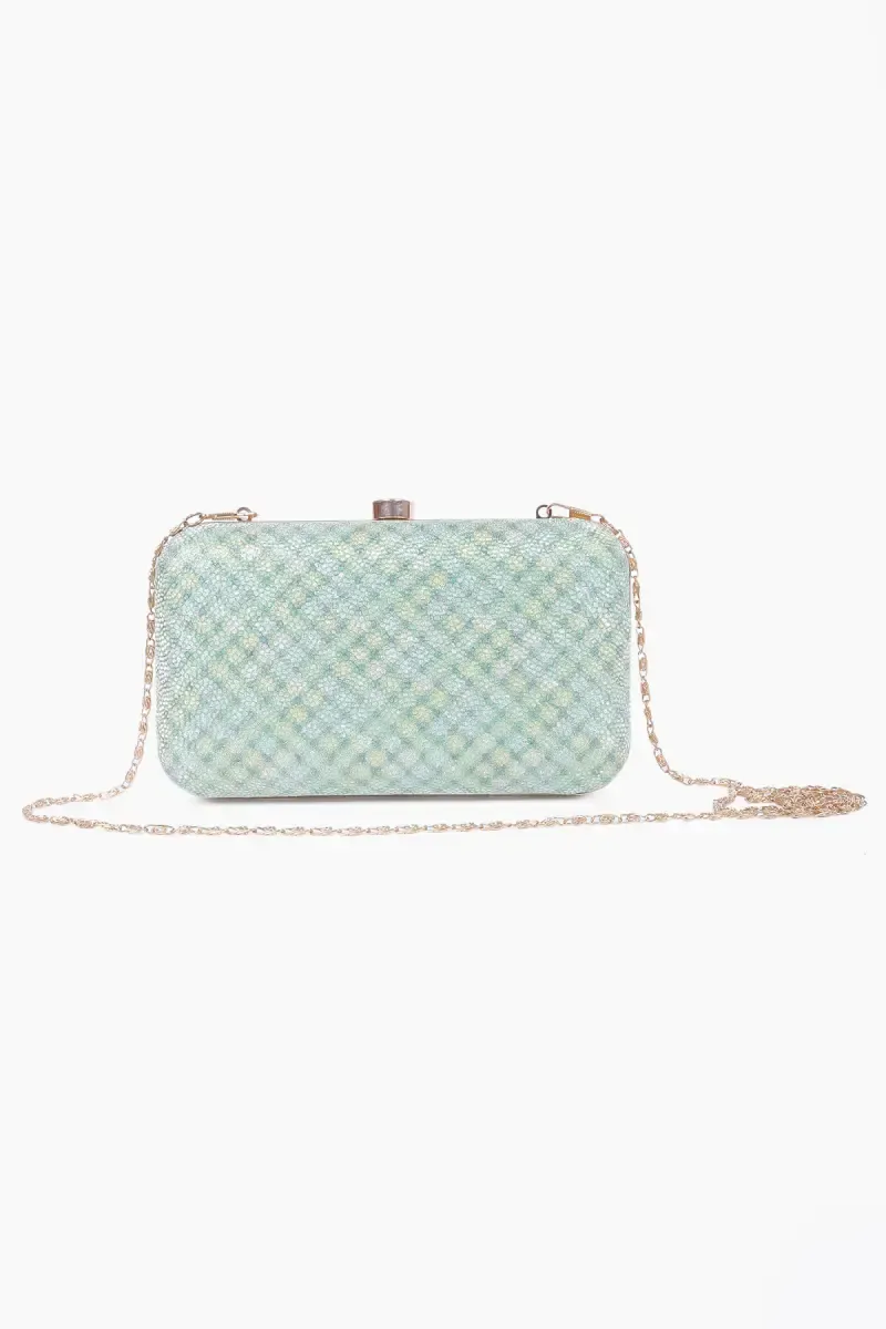 Elegant Partywear Box Clutch Sling Bag for Women & Girls