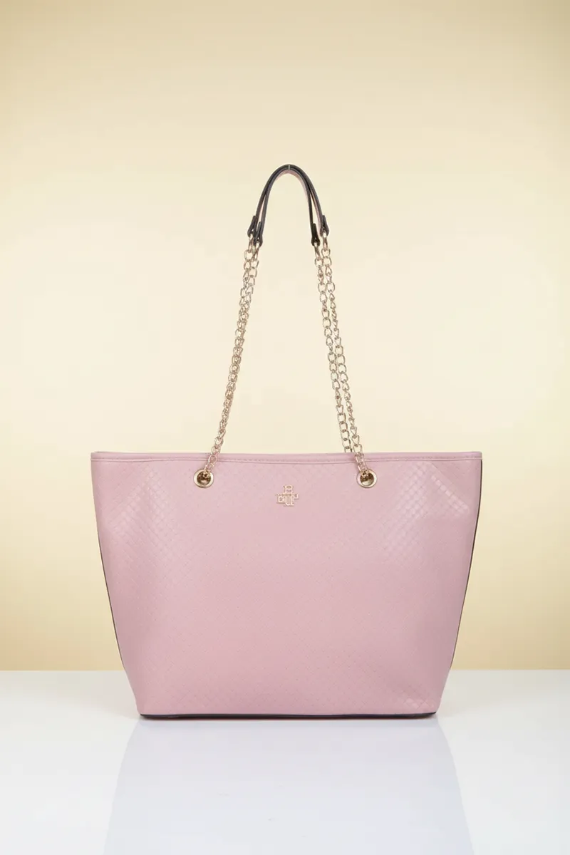 Women’s Officewear Solid Travel Shoulder Hand Bag 029350PIN