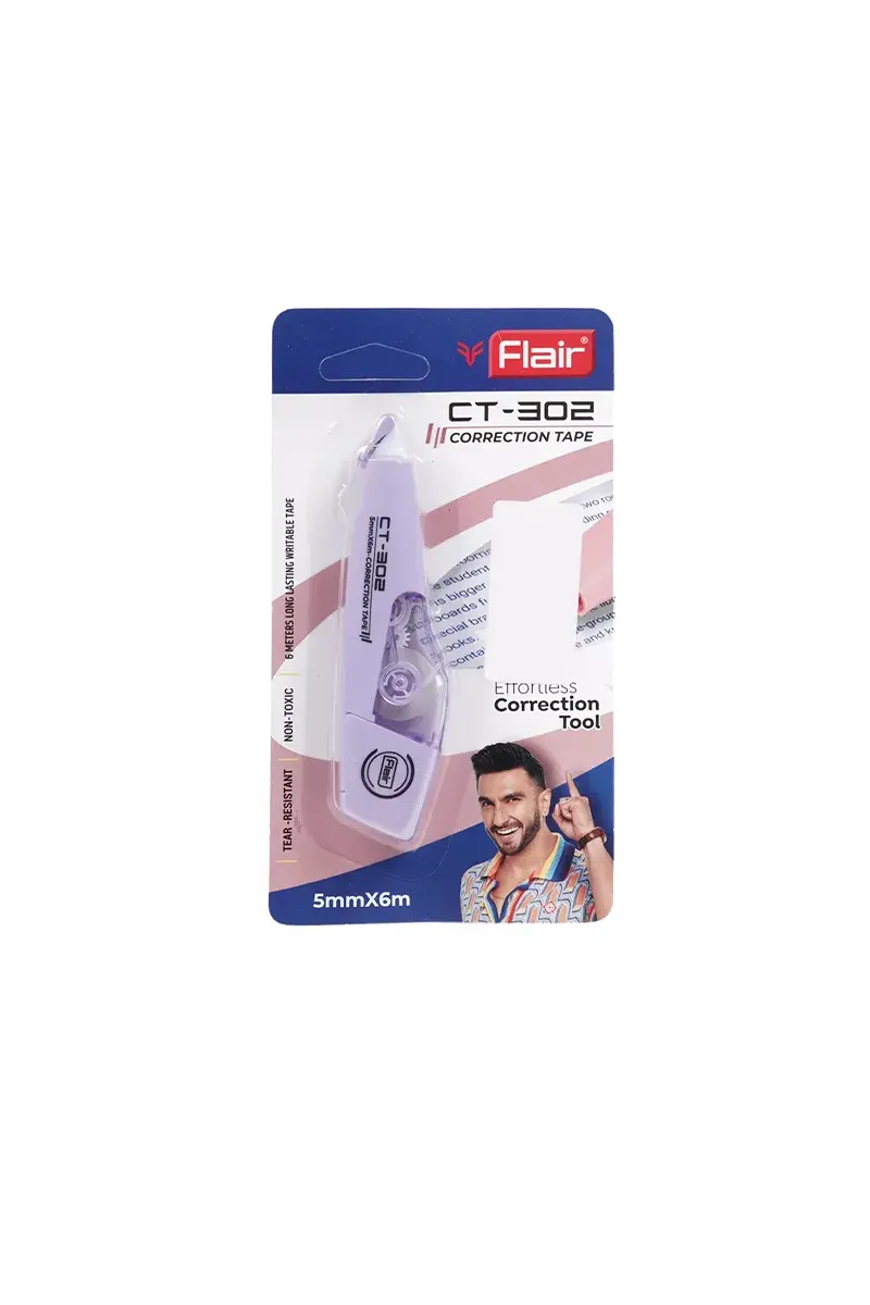 Flair CT 302 Correction Tape (Lavender) - Pack of 1 029452LAV