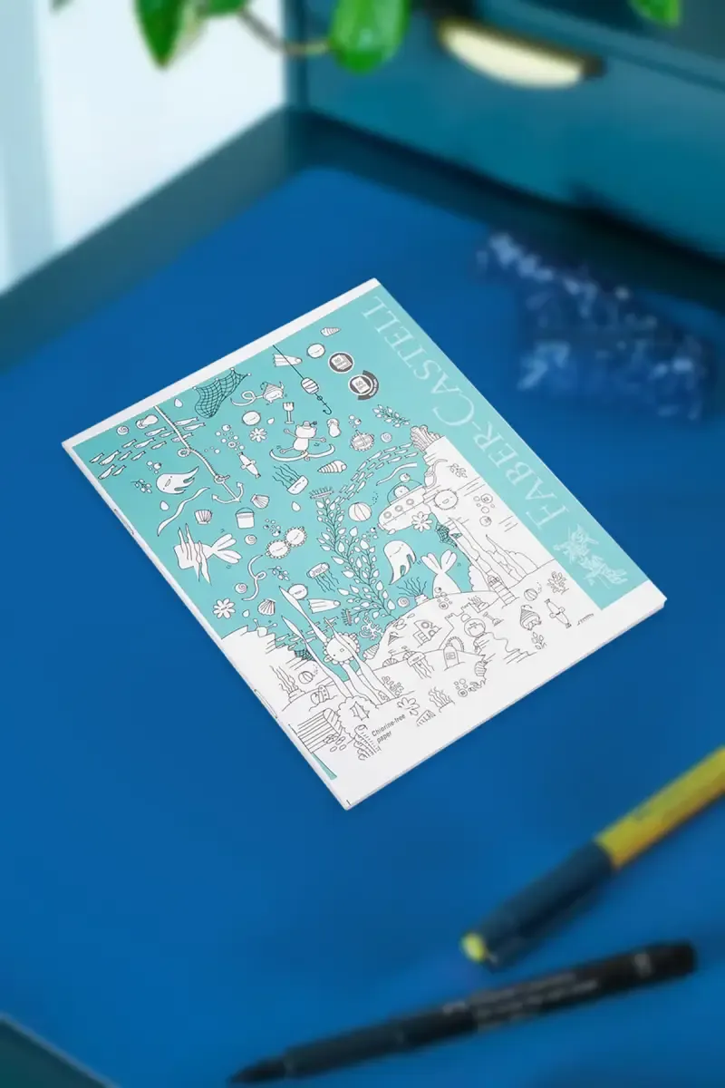 Faber Castell Ruled Student Notebook (Sky Blue) - 80 Pages