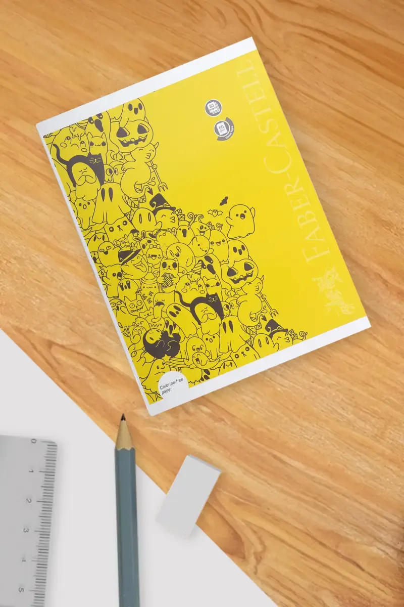Faber Castell Student Notebook Single Line – 80 Pages (Yellow)
