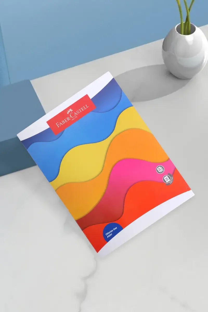 Faber-Castell Student Notebook Long 92 Pages Unruled (Multicolor)