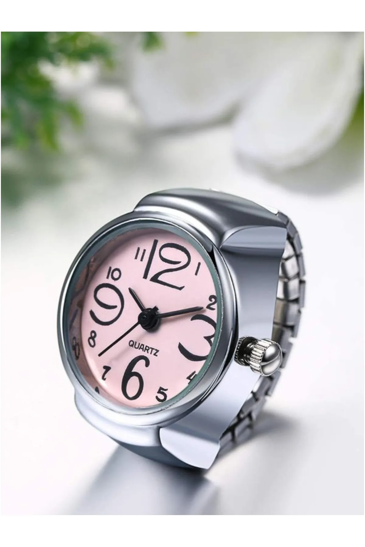 Unique Adjustable Finger Watch Ring for Unisex