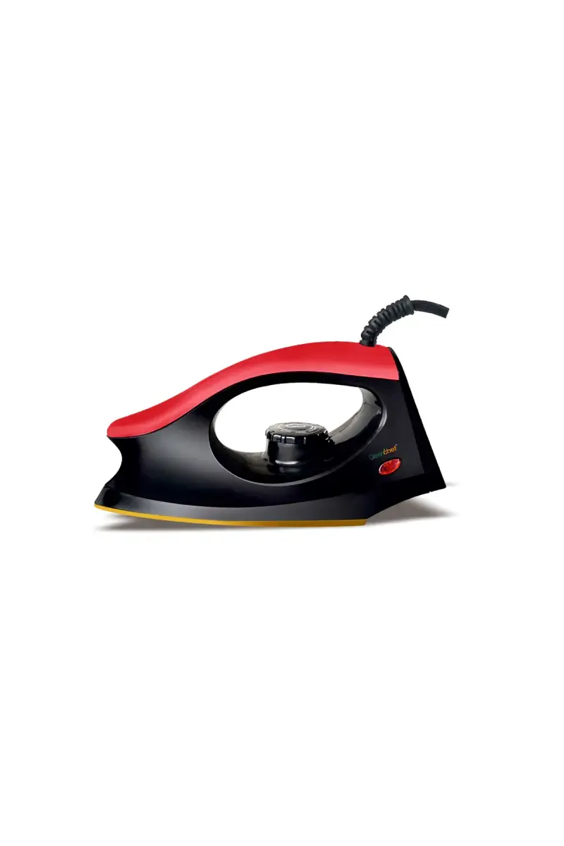 Greenchef D-407 1000 W Dry Iron Box (Black & Red)