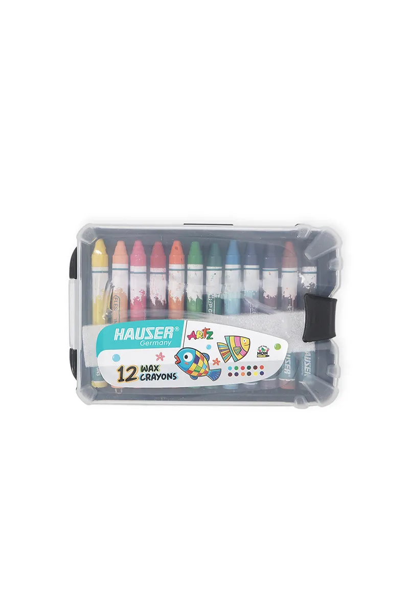 Hauser 12 Shades Crayons (Multicolor) - Pack of 12 031065MUL12SHA