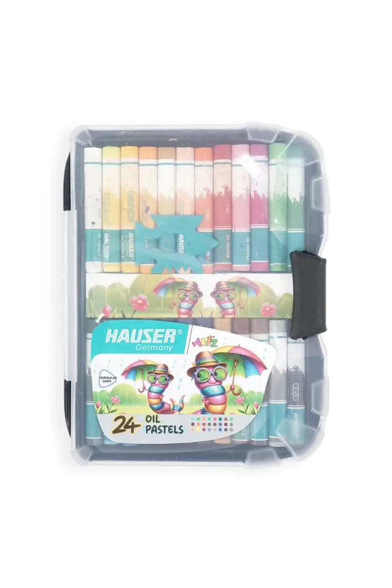 Hauser Germany Oil Pastels Set (Multicolor) - Pack of 24