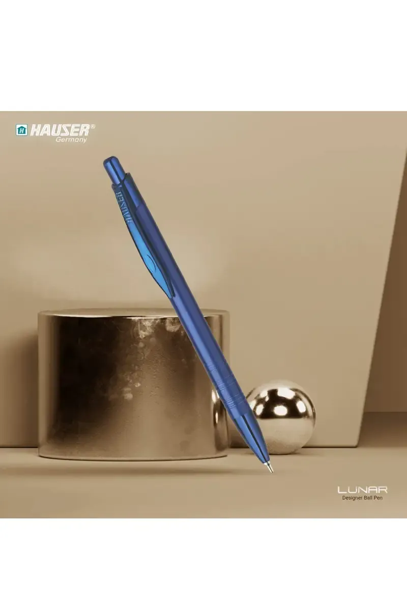 Hauser Lunar Designer Ball Pen (Dark Blue) - Pack of 1 031722DARBLUPACOF1