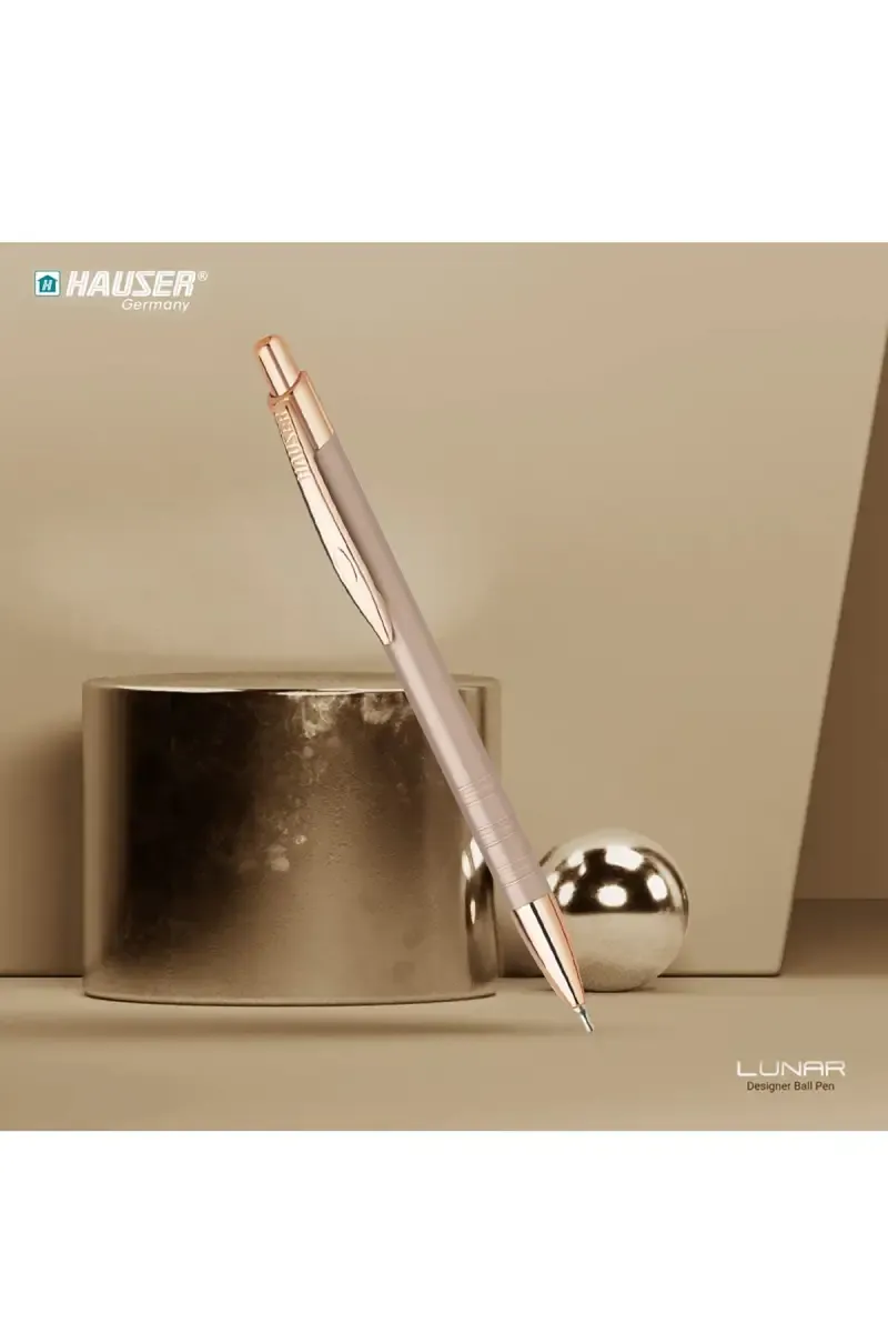 Hauser Lunar Designer Ball Pen (Rose Gold) - Pack of 1 031722ROSGOLPACOF1