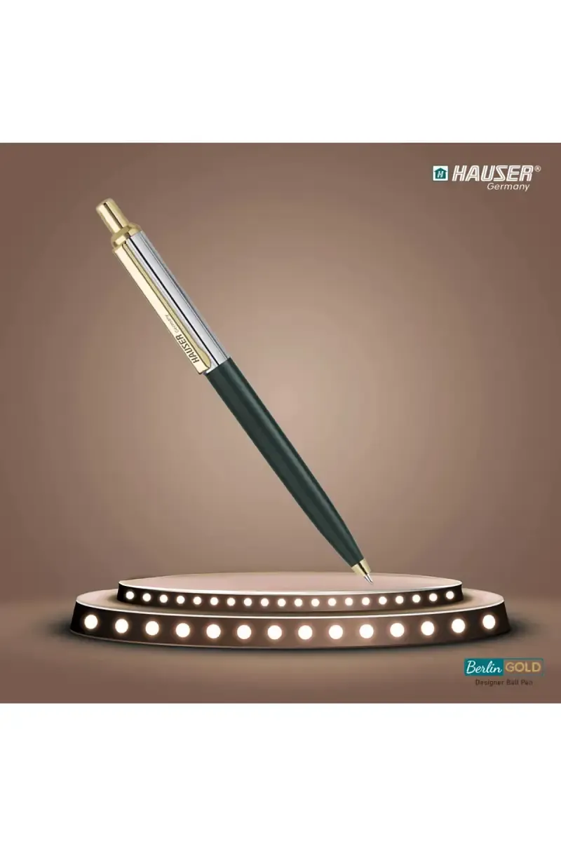 Hauser Berlin Gold Ball Pen -  Pack of 1 031724GRE&GOLPACOF1