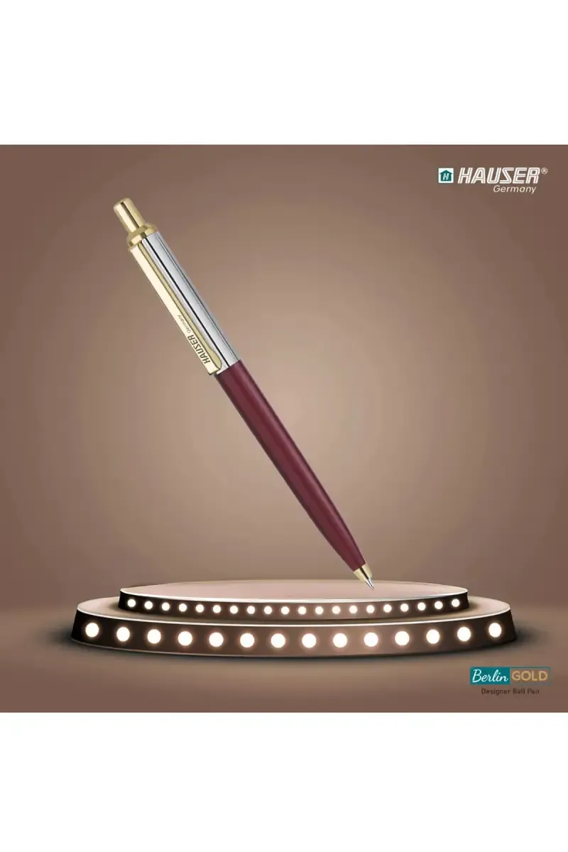 Hauser Berlin Gold Ball Pen -  Pack of 1 031724RED&GOLPACOF1