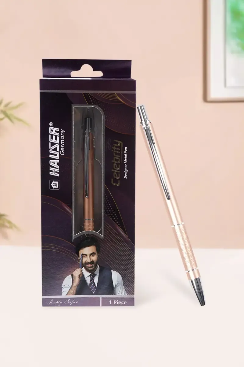 Hauser Germany Celebrity Designer Ball Pen (Rose Gold) - Pack of 1 031725ROSGOLPACOF1