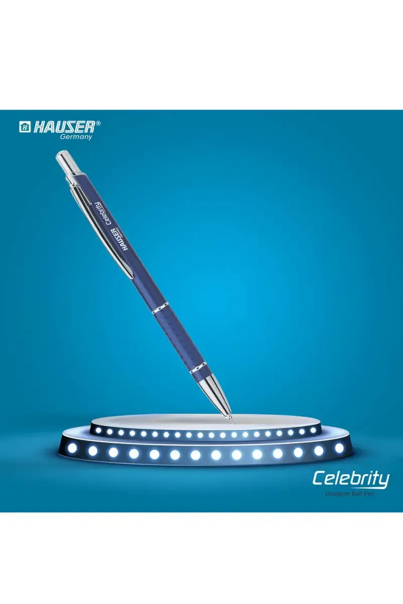 Hauser Germany Celebrity Designer Ball Pen (Teal) - Pack of 1 