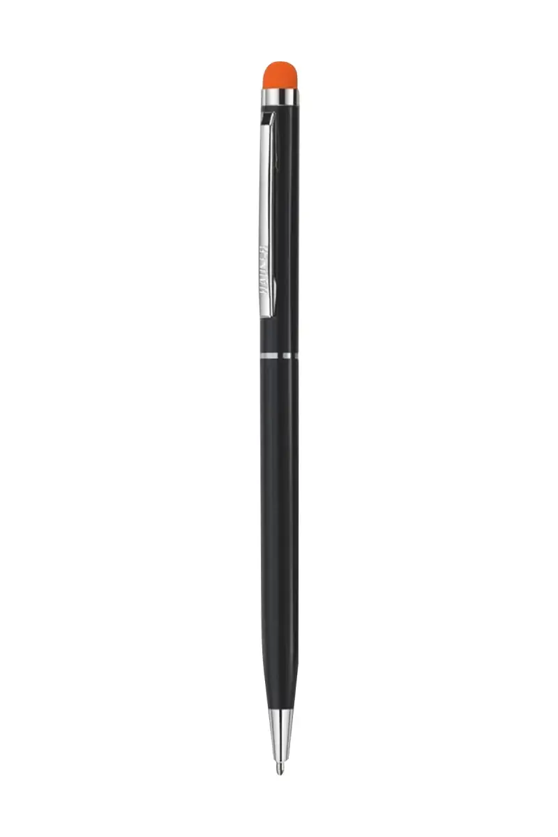 Hauser Duet Stylus Ball Pen (Black & Orange) - Pack of 1  031726BLA&ORAPACOF1