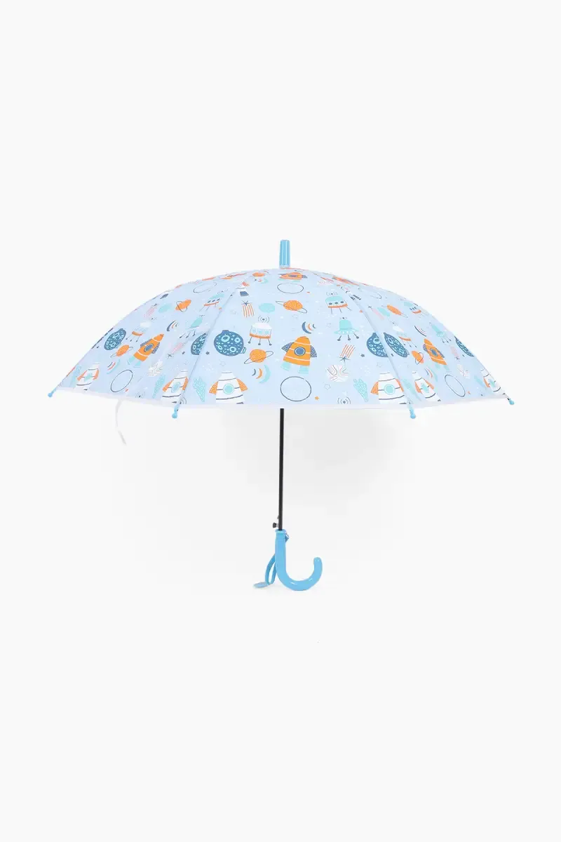 Polyester & Stainless Steel Single Fold Umbrella - 66 Cm