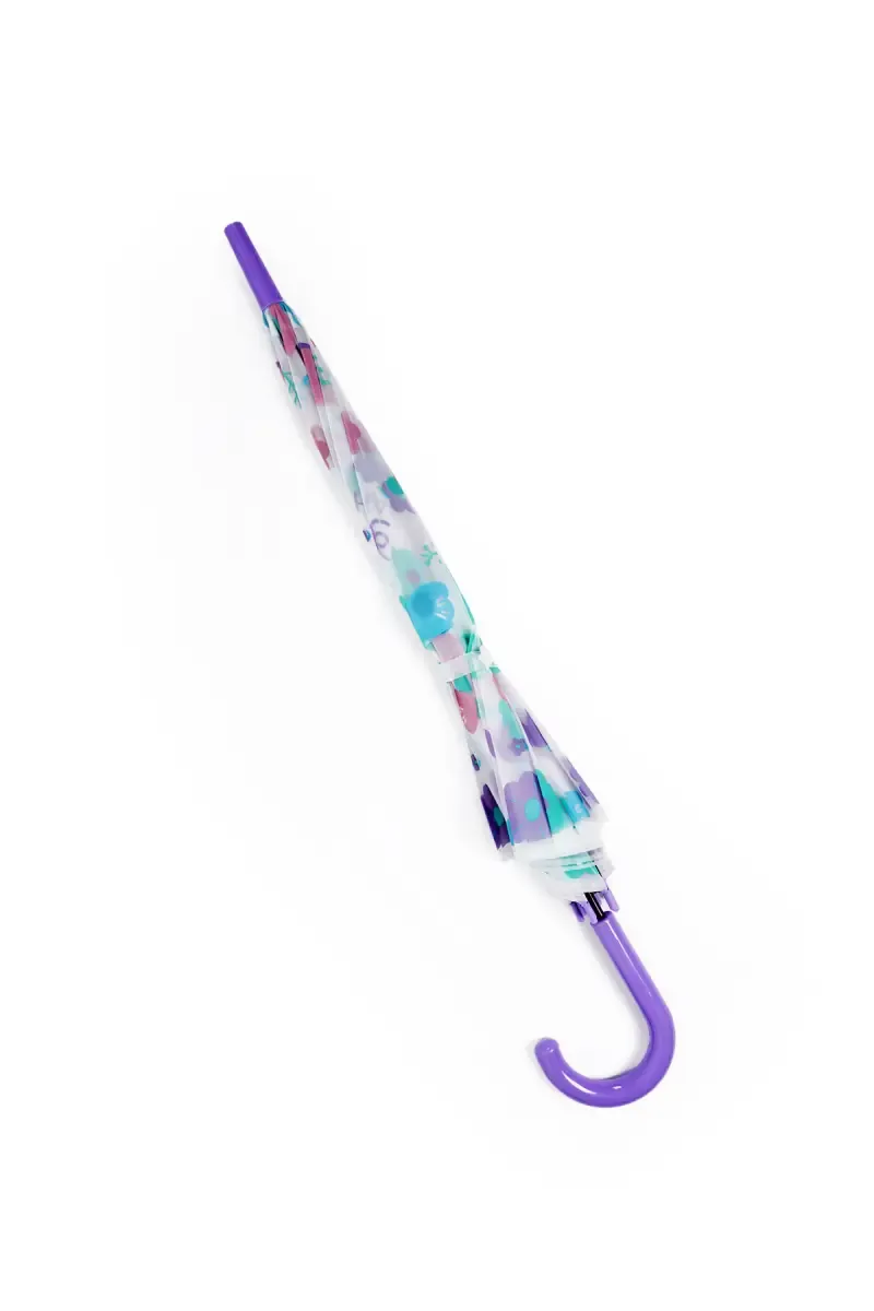 Polyester & Stainless Steel Single Fold Umbrella - 77 Cm 031999LAV