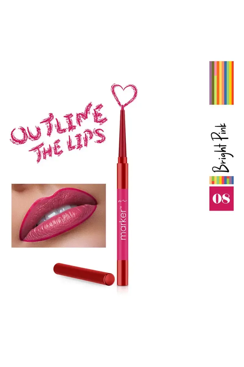 Beauty Relay London Marker Lip Liner Pencil - 0.27g (Bright Pink 06) 032087BRIPIN06