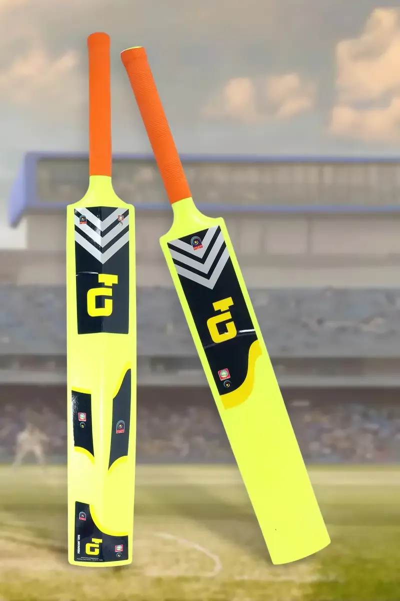 Galaxy Sixer Bat for Kids - 90Cm (Light Green & Orange) 032691LIGGRE&ORA