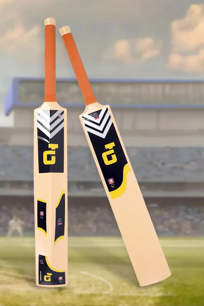 Galaxy Sixer Bat for Kids - 90Cm (Wood & Orange)