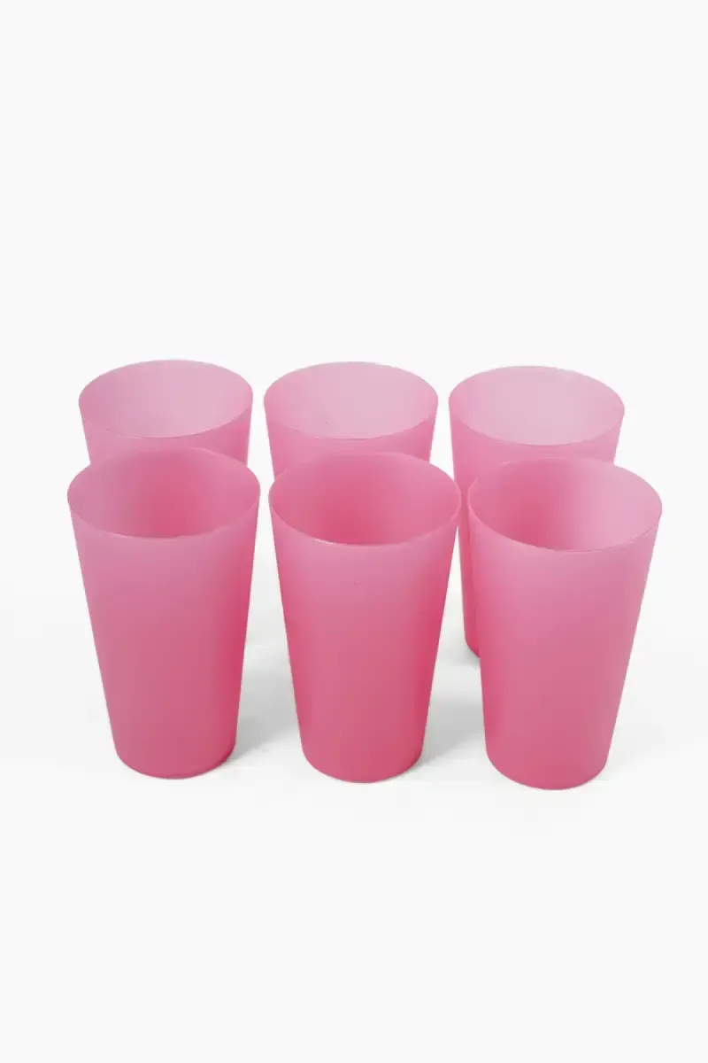 Mastercook Plastic Micro Glass Set - 550ml (Each)