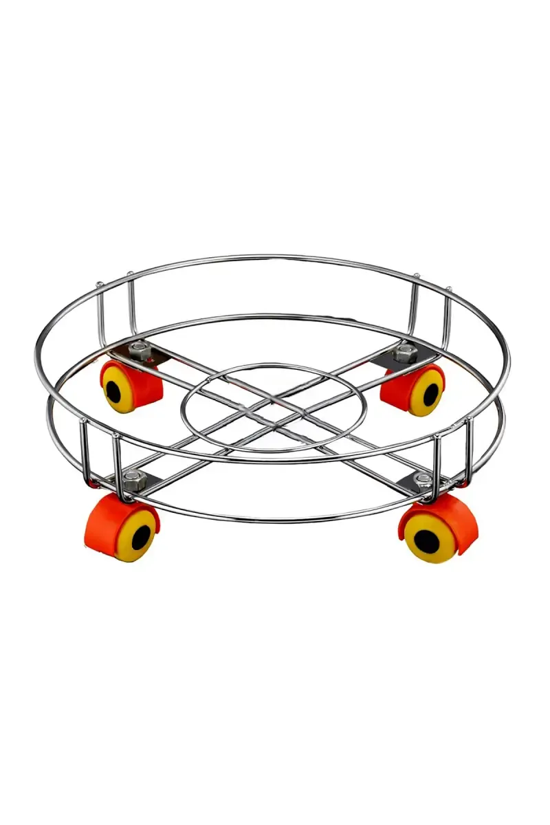 Stainless Steel Gas Cylinder Trolley - 28cm