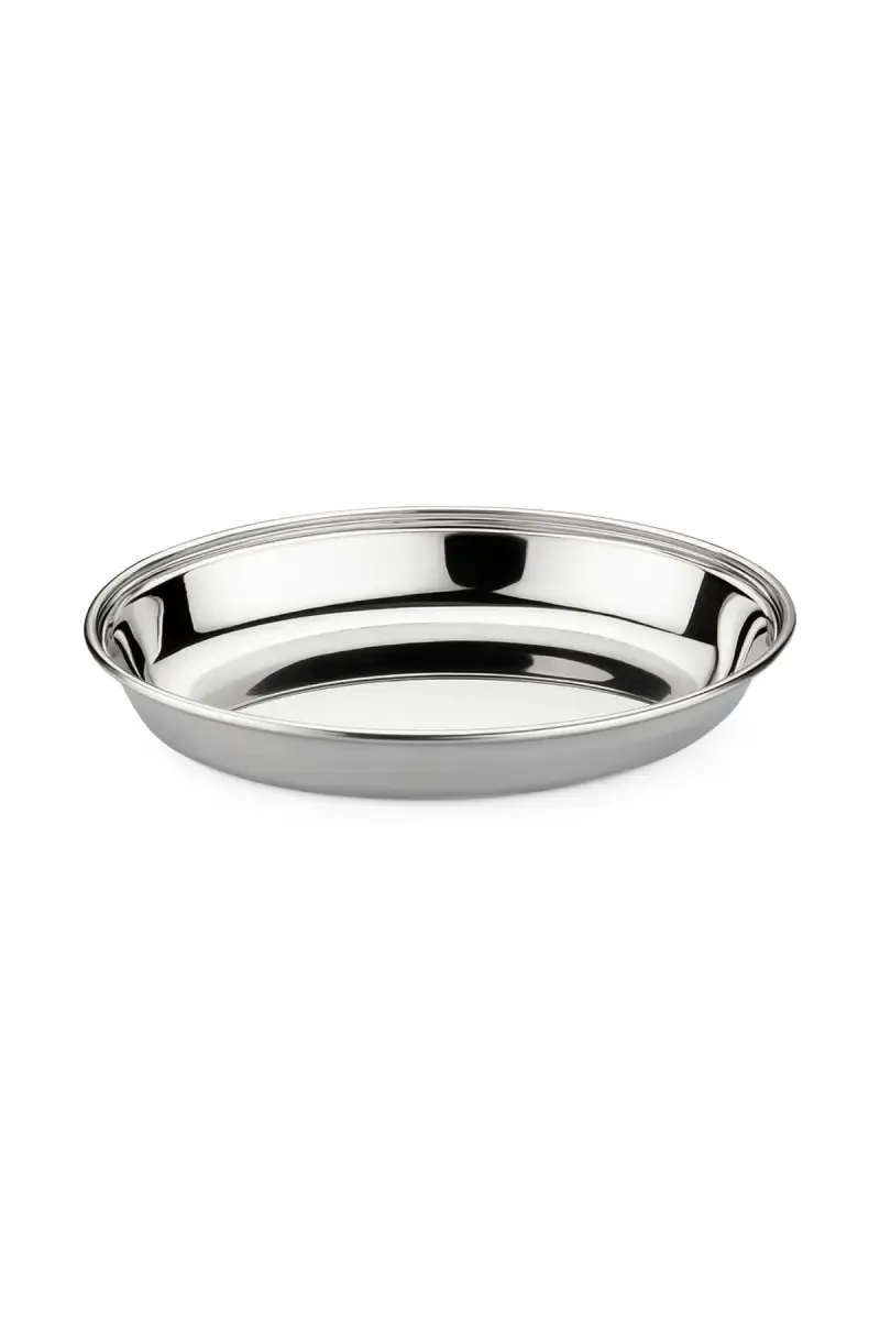 Tej Stainless Steel Oval Plate - 10cm