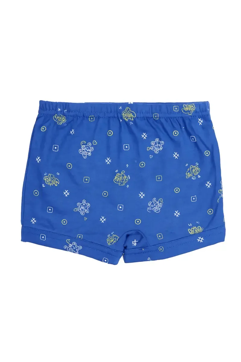 Printed Cotton Trunk for Boys - Blue 033915BLU75C
