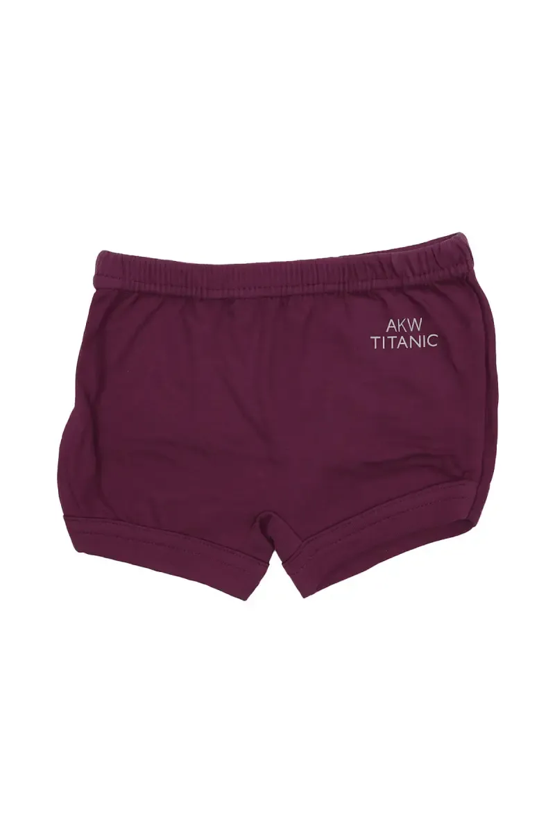 Cotton Trunk for Boys - Burgundy 033967BUR45C