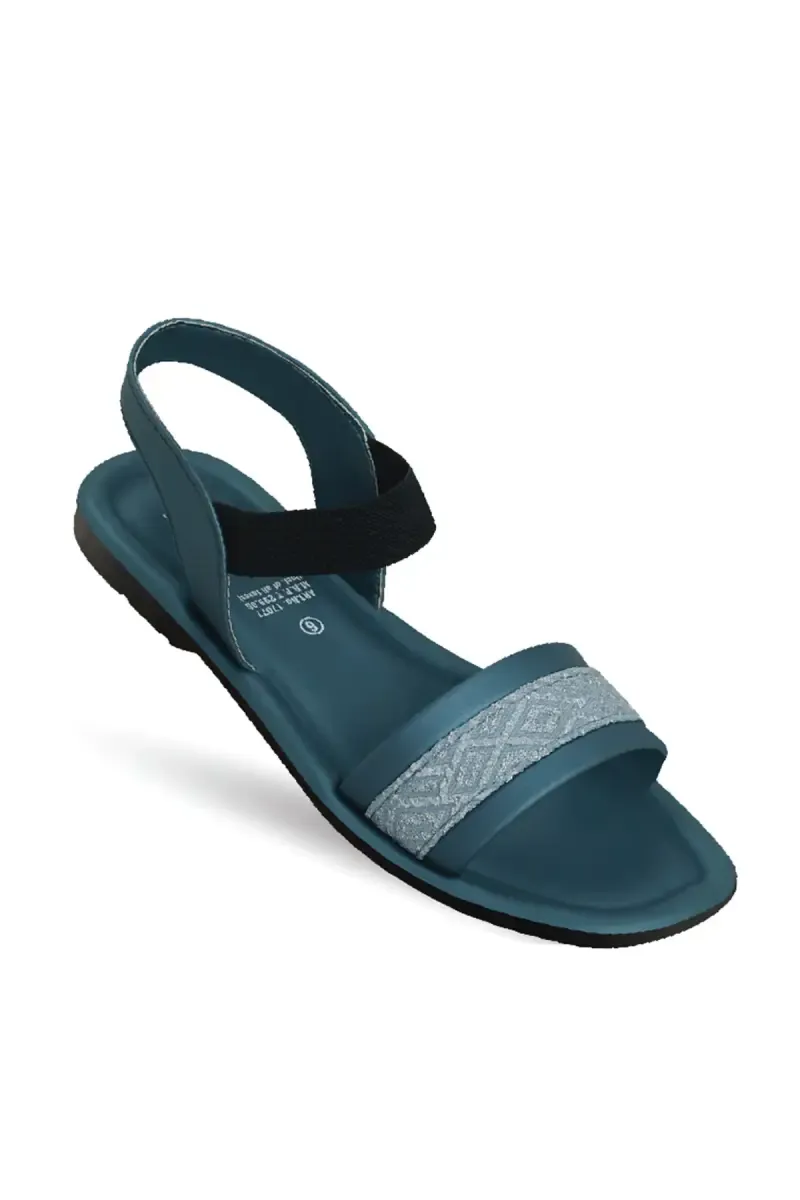 Embroidered Strap Slingback Sandals for Women