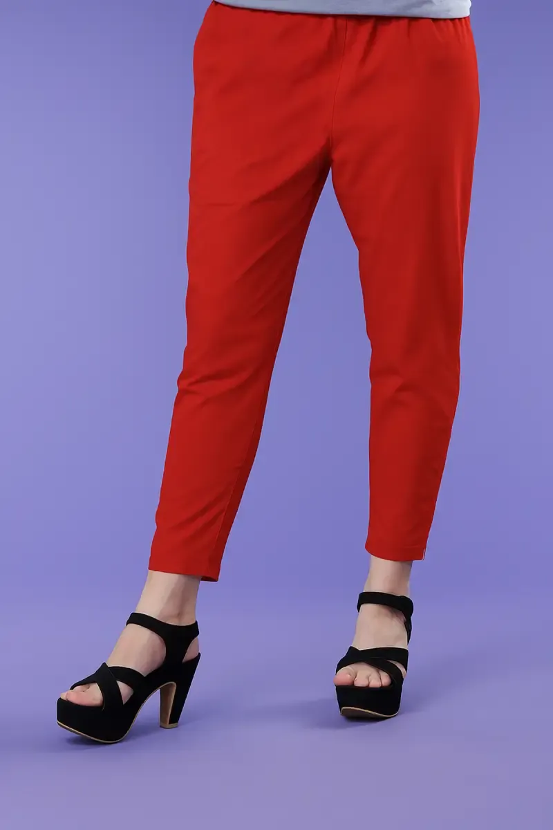 Cotton Straight fit Pant with Pocket for women