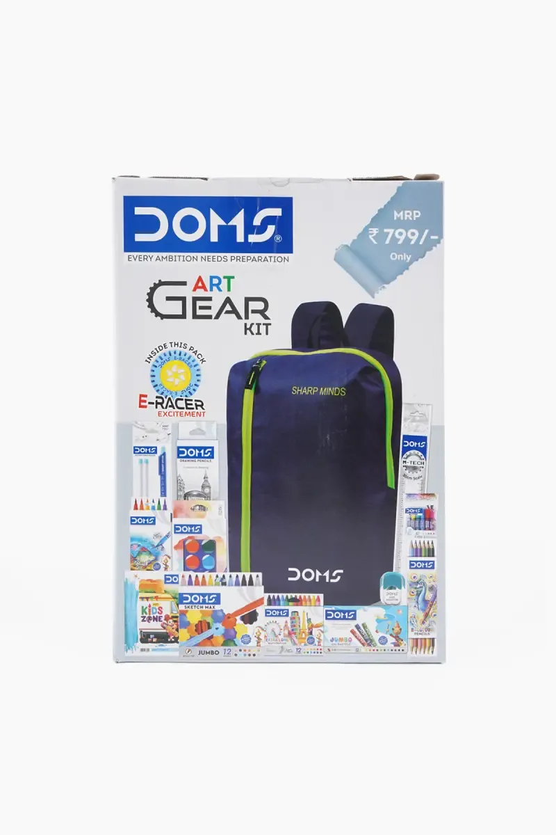 Doms Art Gear Kit with Bag (Navy Blue & Green)