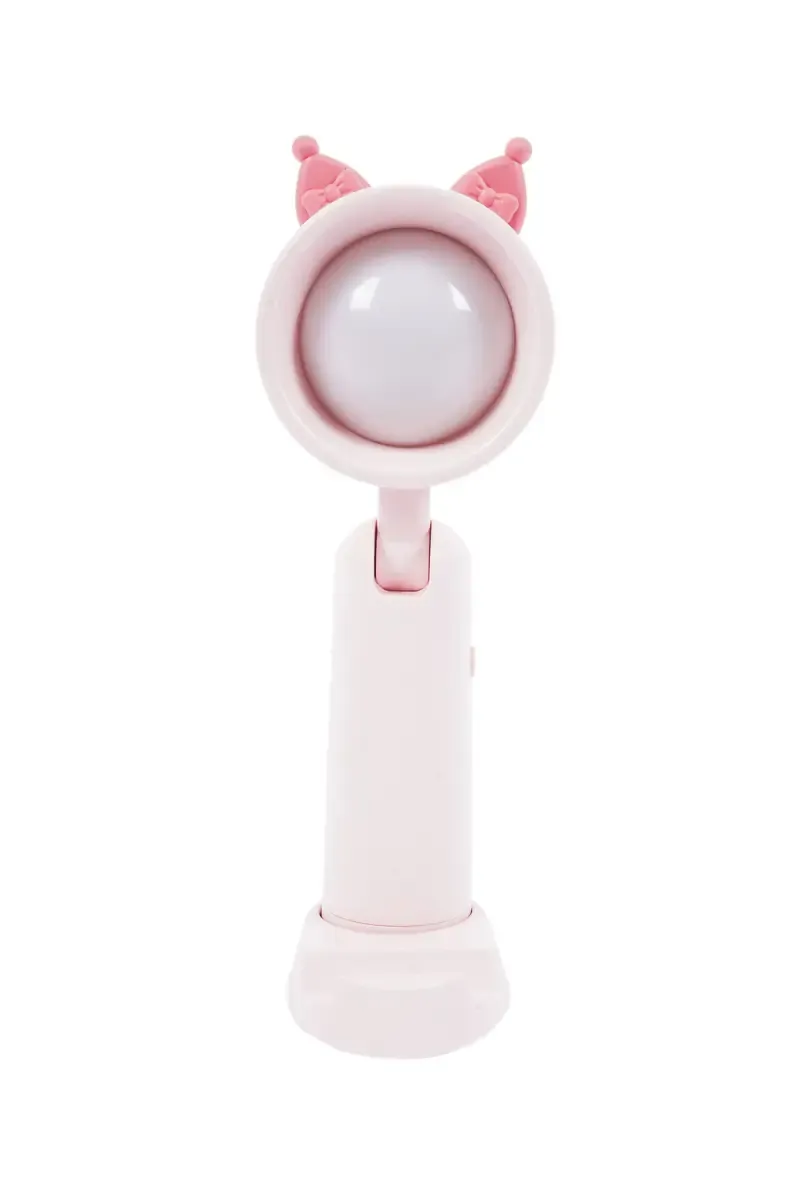 SM8107B Plastic LED Lovely Desk Lamp with 3.7V, upto 3 Hrs, USB Interface - Light Pink
