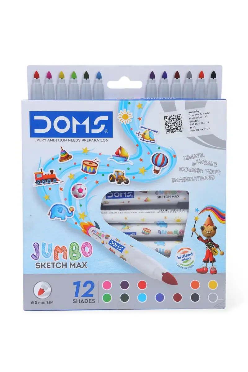 DOMS Jumbo Sketch Max - 12 Shades