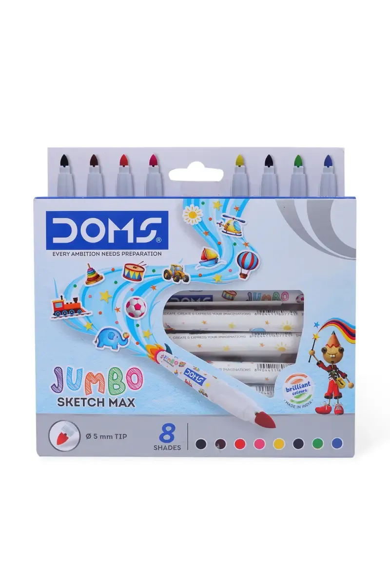 DOMS Jumbo Sketch Max - 8 Shades