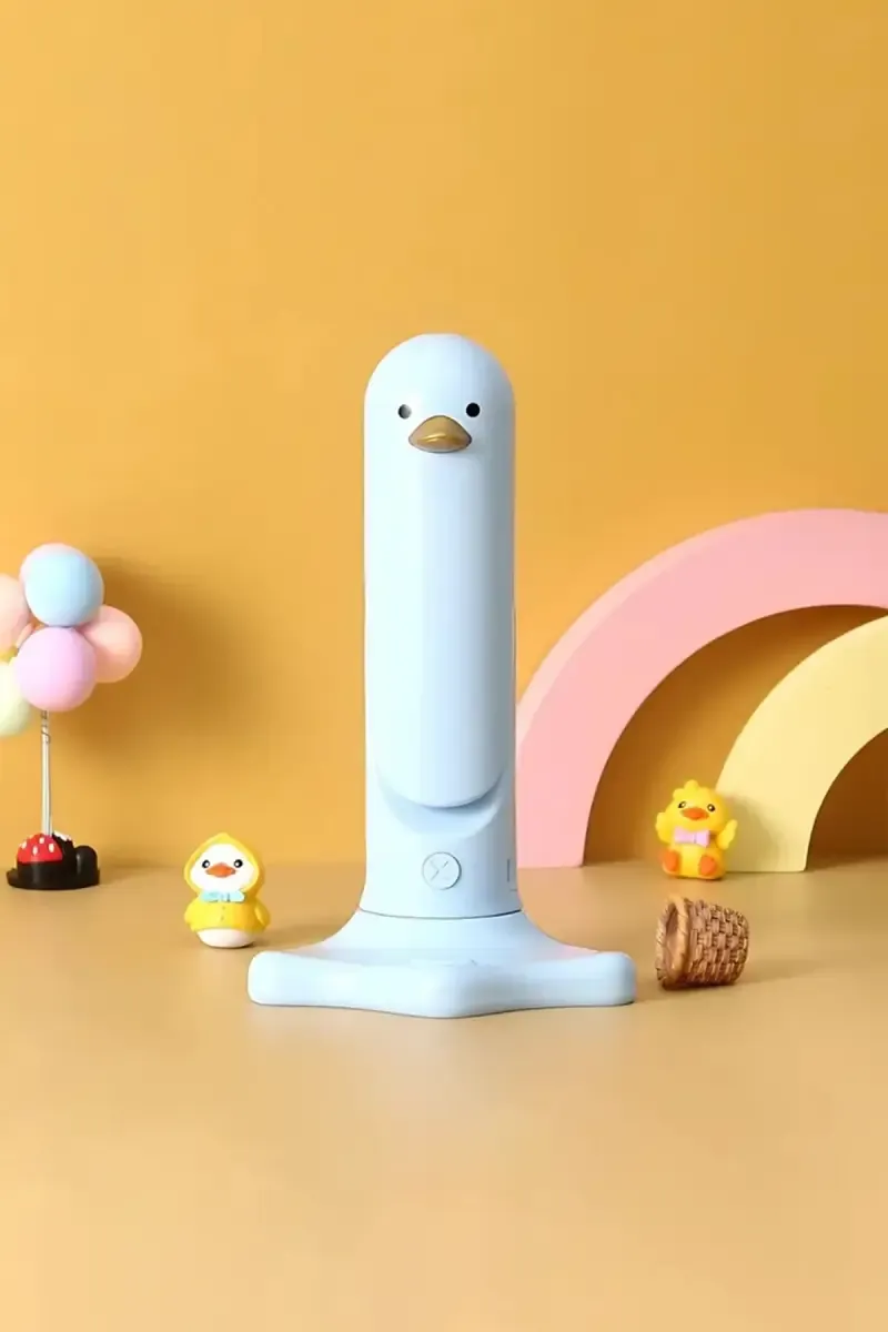 FY8802YZ ABS Folding LED Table Lamp with Upto 6 Hrs, USB Rechargeable, 18 cm - Light Blue