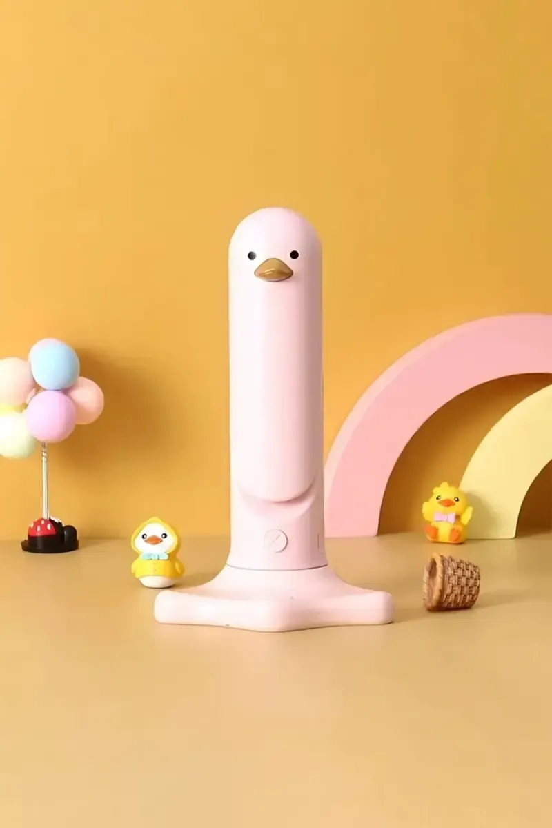 FY8802YZ ABS Folding LED Table Lamp with Upto 6 Hrs, USB Rechargeable, 18 cm - Light Pink