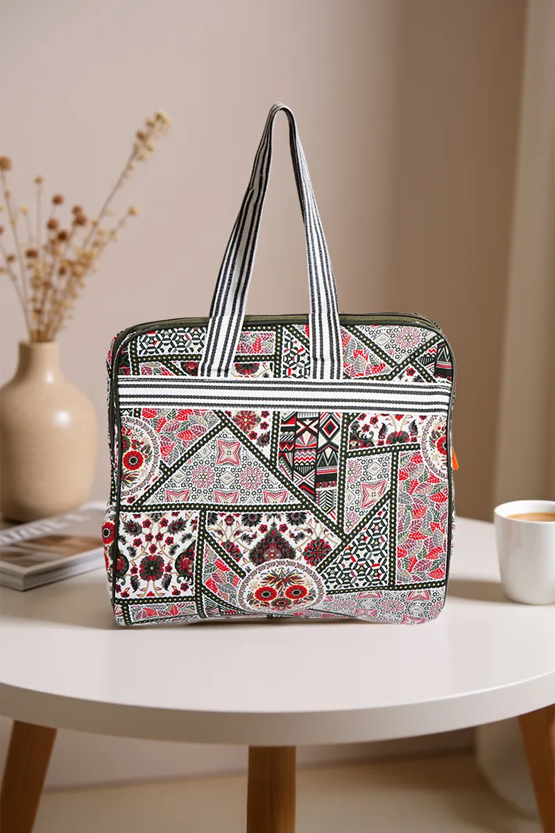 Boho Print Travel Handbag for Women