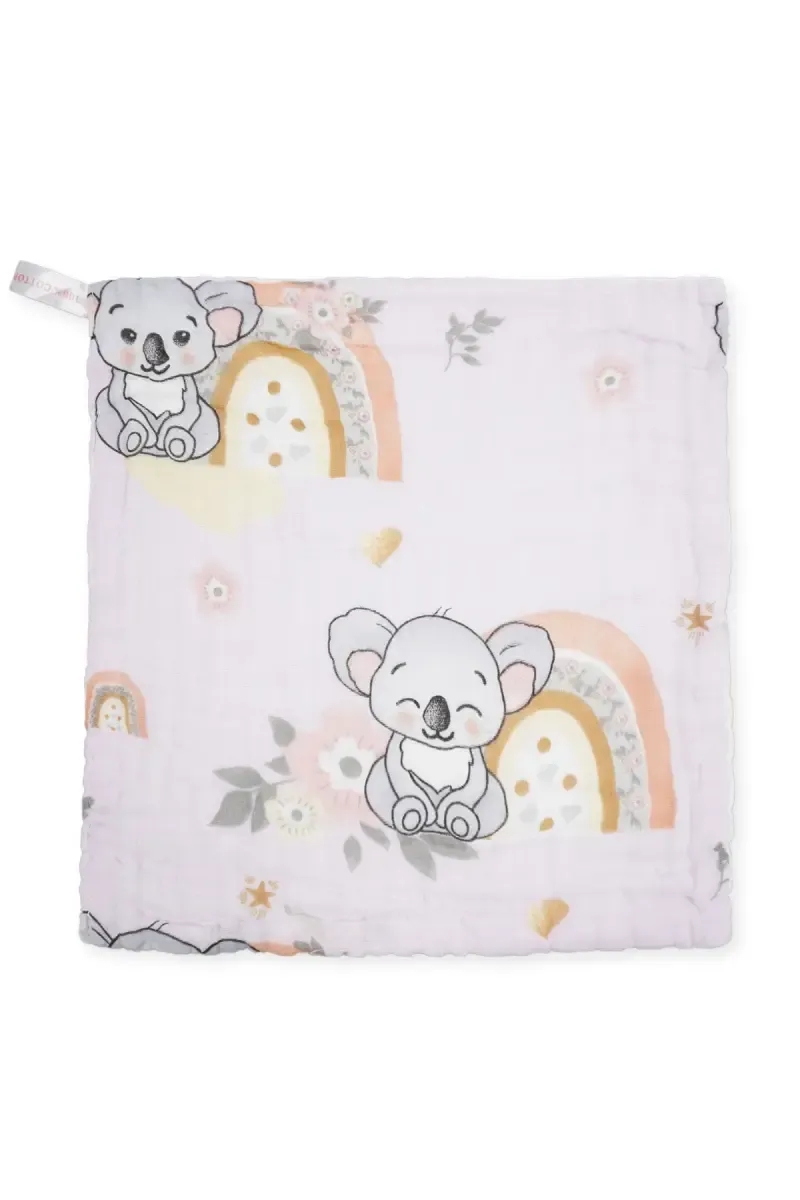 Muslin Layered Hanky / Wash Cloth for Babies - Lavender