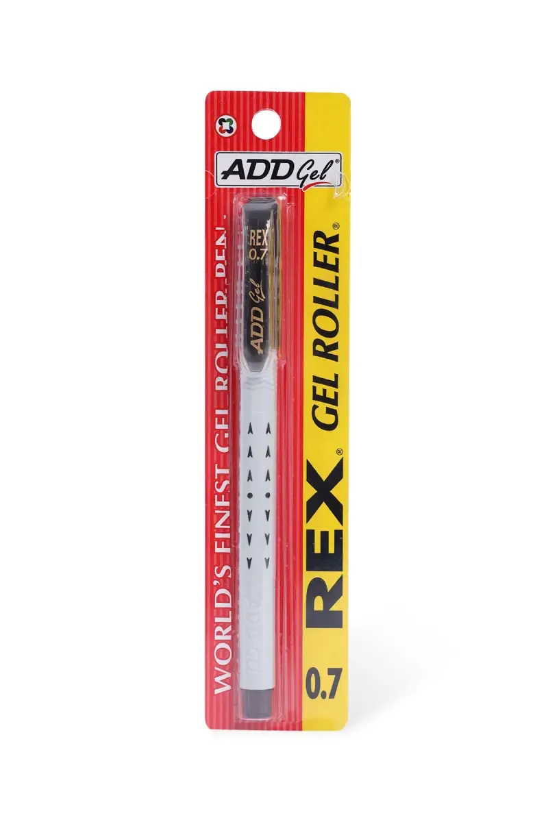 Rex Gel Roller 0.7 Pen - Black Ink