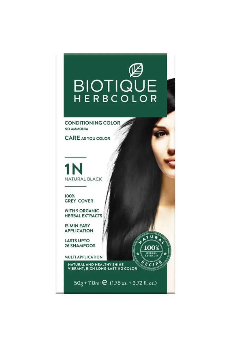 Biotique Herbcolor - 50g + 110ml (Natural Black)