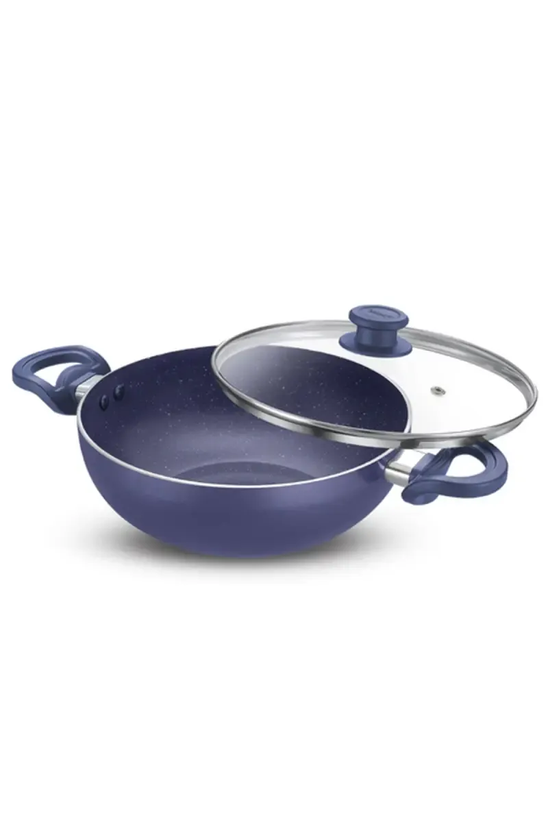 Prestige Ceramic Coated Non-Stick Kadai with glass lid - 4.3 Ltr