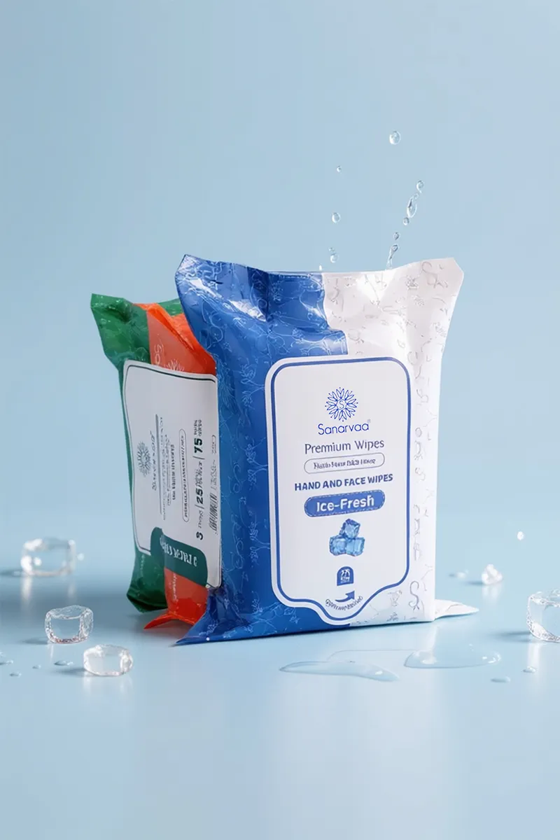 Sanarvaa Refreshing Wet Wipes - Pack Of 3 (25 Wipes per Pack)