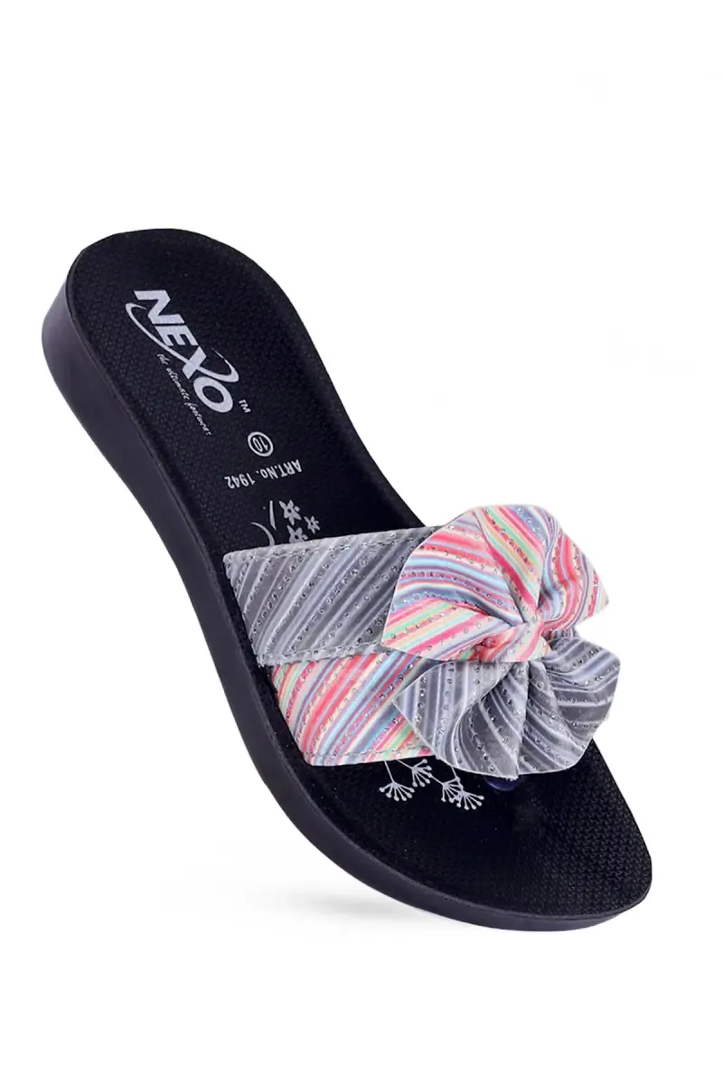 Girl's Bow Knot Comfort Slides 0355591PEA