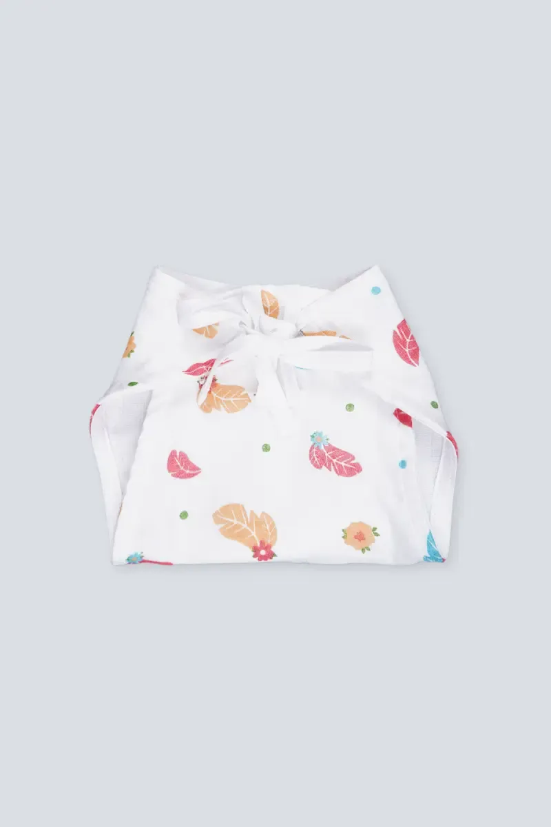 Cotton Muslin Nappie for Babies - White