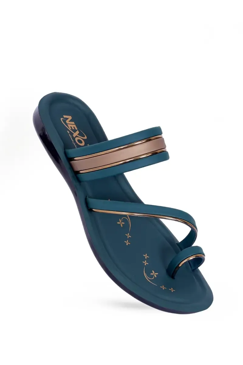 Toe Ring Flat Slippers for Women