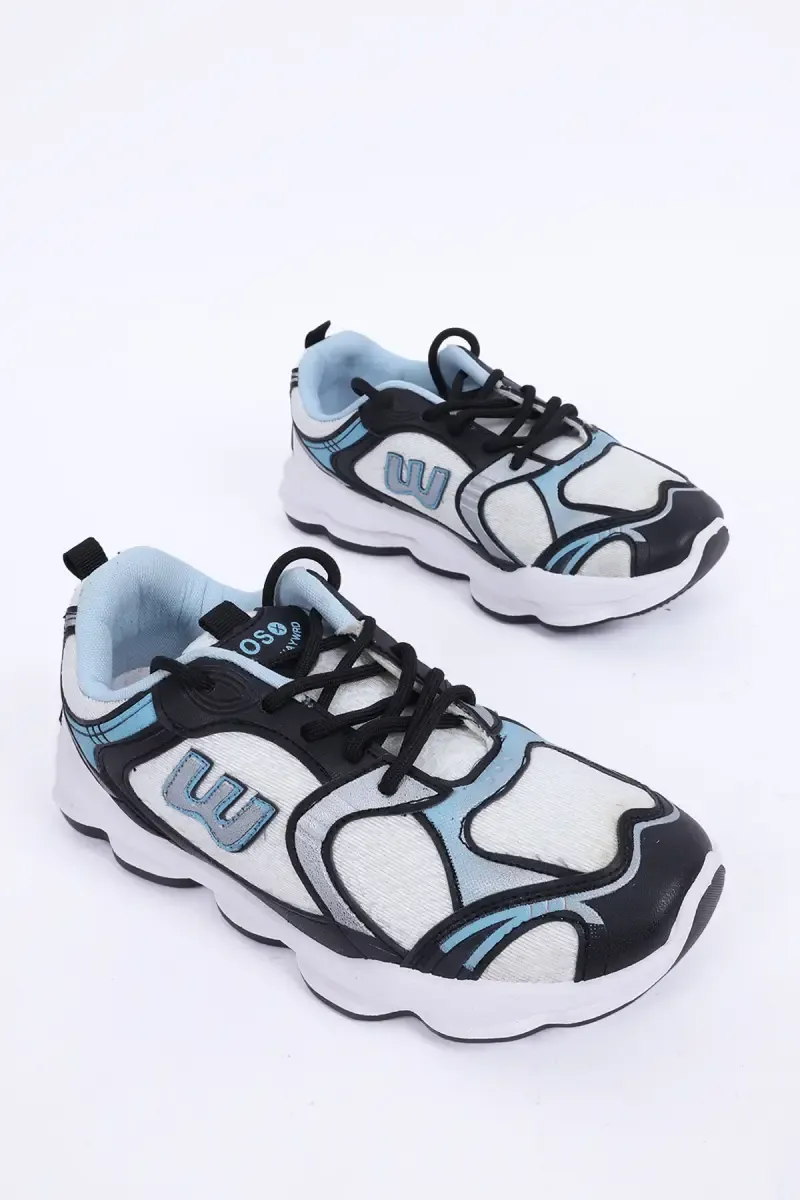 Lace-Up Sports Shoes for Women – Stylish & Breathable with Cushioned Sole 0356928BLA