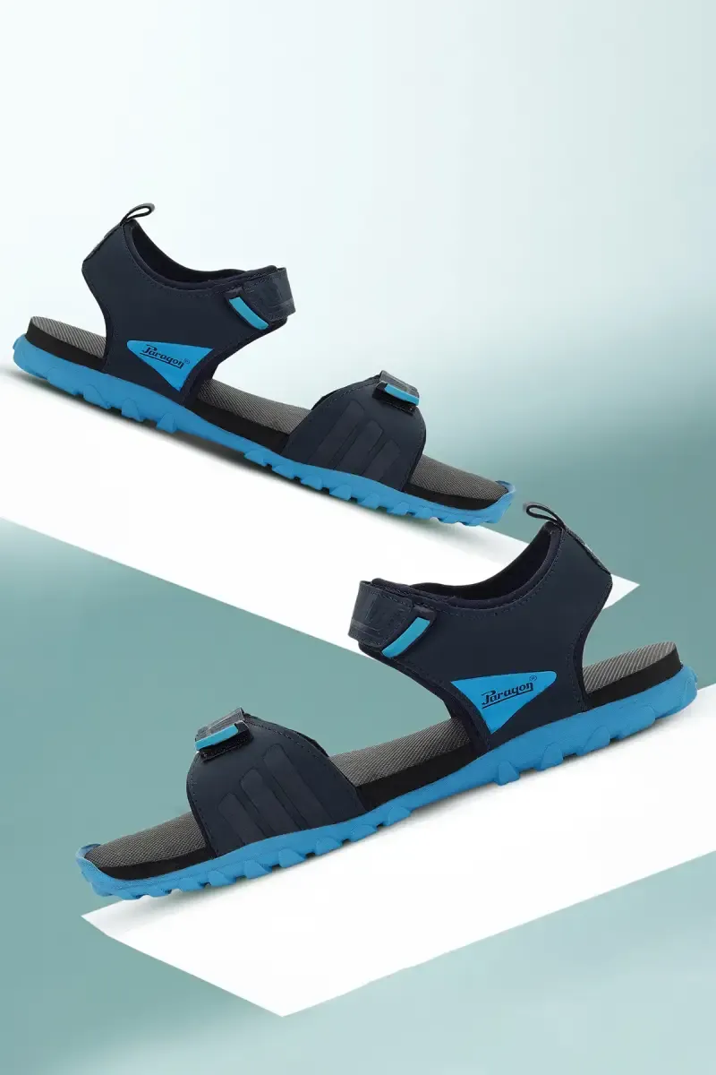 Velcro Fashion Sandals for Men 0358937NAVBLU