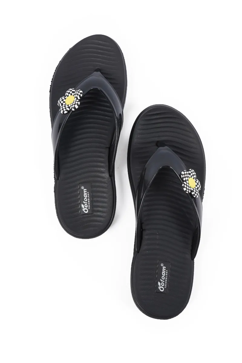 Slip-On Slippers for Women - BLOSSOM 0359078BLA