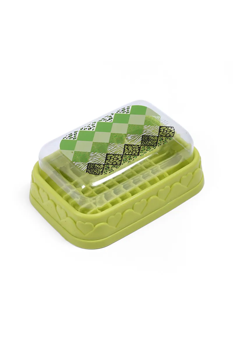 Plastic Soap Case - 14 Cm 036032GREPLA