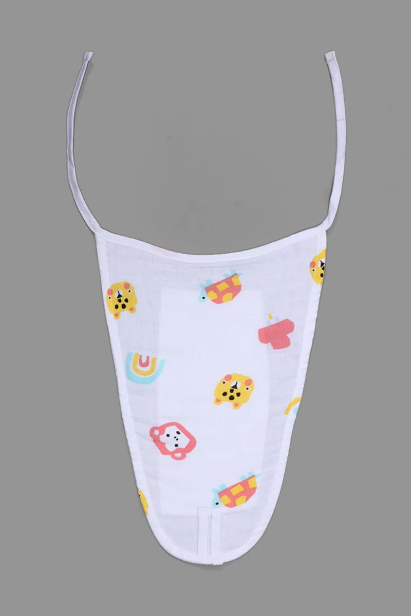 Cotton Muslin Nappie for Babies - White