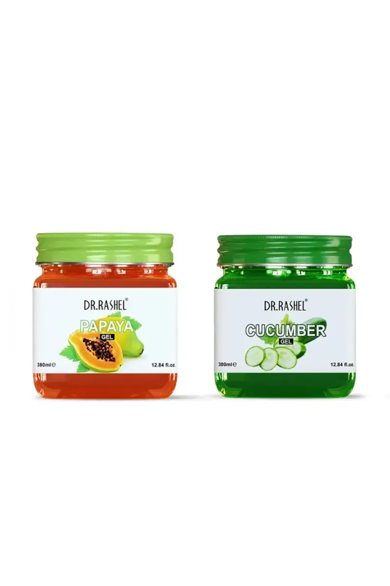Dr. Rashel Papaya Gel + Cucumber Gel (380ml) - Combo Of 2  